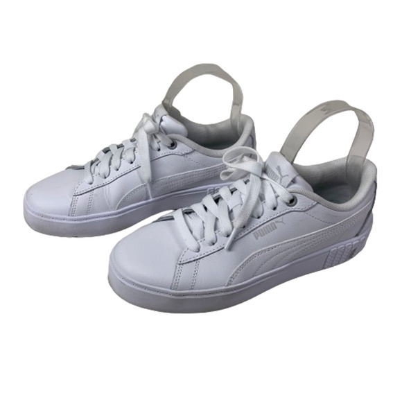 PUMA White Smash Platform v2 Classic Sneakers - Picture 2 of 14